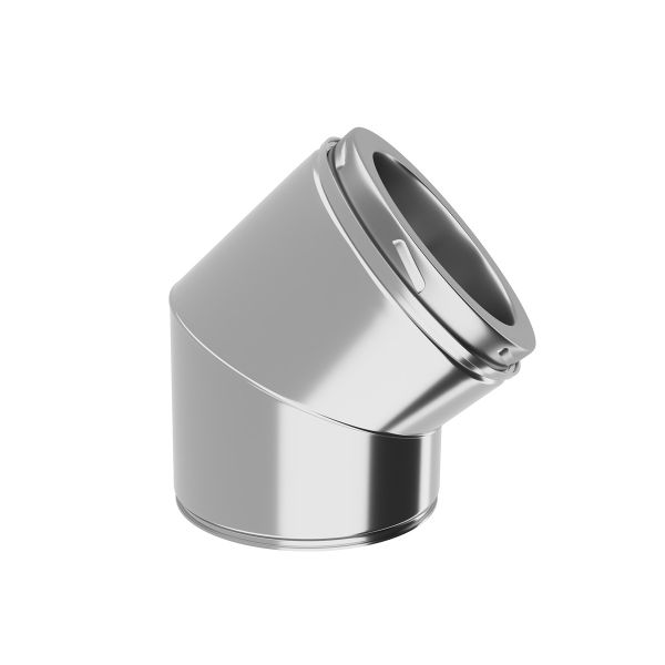 Rostfri skorsten rörböj 